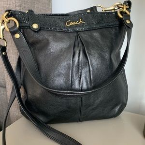 Coach Black Leather Crossbody Purse